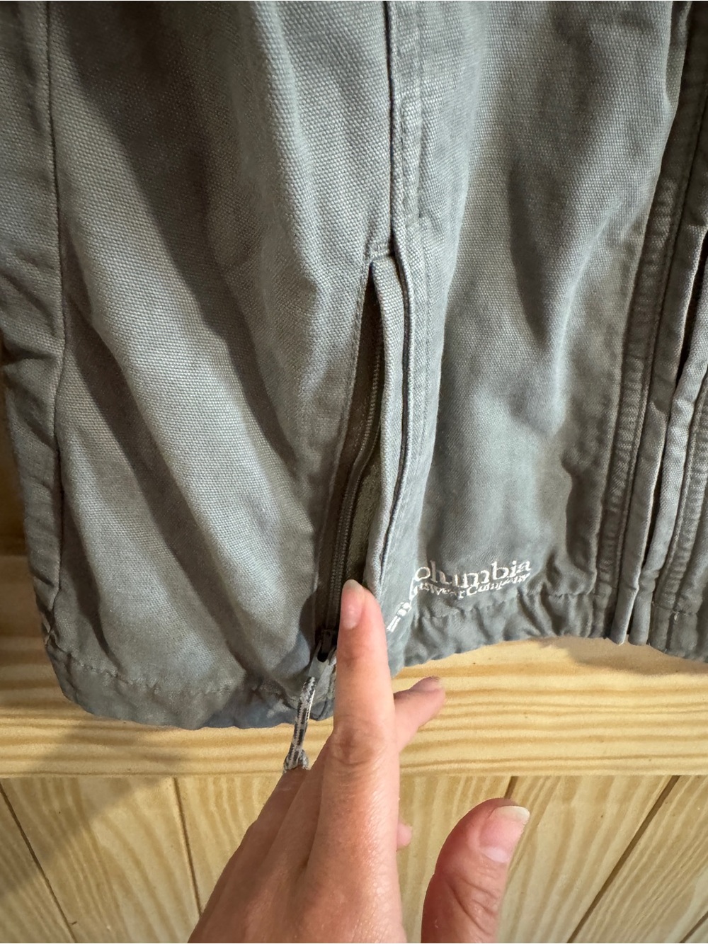 Vintage Columbia 100% Cotton Utility Jacket — Womens size Small - Picture 5 of 9